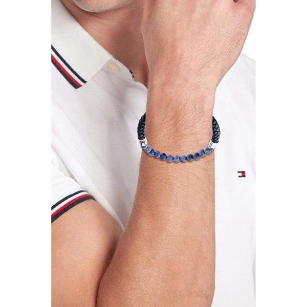 Βραχιόλι Tommy Hilfiger 2790475 Μπλε Δερμάτινο Με Χάντρες