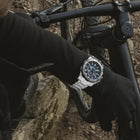 Καταδυτικό Ρολόι Festina Chrono Bike F20724/2 Με Ασημί Μπρασελέ & Μπλε Καντράν
