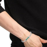 Ανδρικό ατσάλινο βραχιόλι Lacoste 2040337 σε ασημί χρώμα, στον καρπό