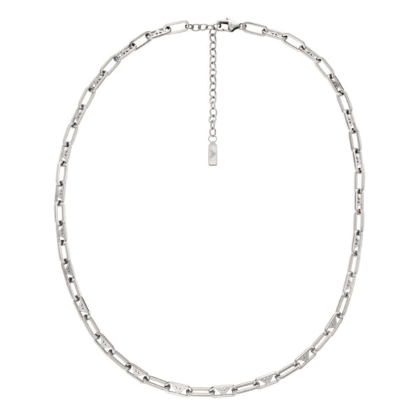 Ανδρικό Κολιέ Emporio Armani EGS3248040 με Ατσάλινη Αλυσίδα