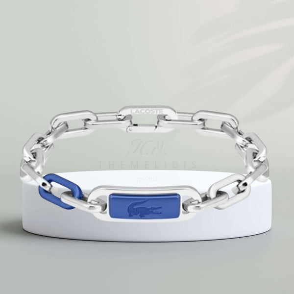 Ατσάλινο Βραχιόλι Lacoste 2040368 Ασημί Χειροπέδα