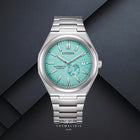 Ρολόι Citizen Super Titanium Zenshin NJ0180-80M με Ασημί Μπρασελέ & Γαλάζιο Καντράν