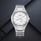Ρολόι Citizen Super Titanium Zenshin NJ0180-80A με Ασημί Μπρασελέ & Λευκό Καντράν