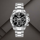 Ανδρικό Ρολόι Boss Hero 1514267 με Ασημί Μπρασελέ & Μαύρο Καντράν