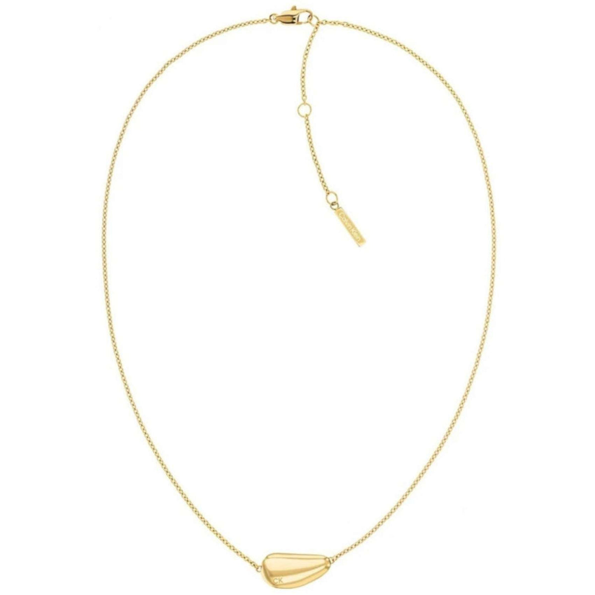 Κολιέ Calvin Klein 35000601 ατσάλινο χρυσό με κρεμαστό στοιχείο σταγόνα.
