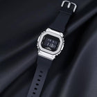 Τετράγωνο Ρολόι Casio 5600 Series GM-5600-1 Με Μαύρο Καουτσούκ Λουράκι