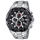 Ρολόι Χρονογράφος Casio Edifice EF-539D-1AVEF Με Ασημί Μπρασελέ