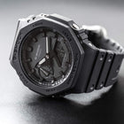 Casio G-Shock GA-2100-1A1ER Χρονογράφος Με Μαύρο Καουτσούκ Λουράκι
