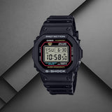 Ανδρικό ρολόι Casio G-Shock DW-5600RL-1ER με μαύρο καουτσούκ λουράκι και μαύρο ψηφιακό καντράν