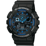 Ρολόι Χρονογράφος Casio G-Shock GA-100-1A2ER Με Μαύρο Καουτσούκ Λουράκι
