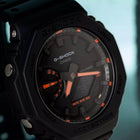 Ρολόι Χρονογράφος Casio G-Shock GA-2100-1A4ER Με Μαύρο Καουτσούκ Λουράκι
