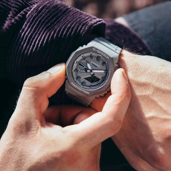 Οκτάγωνο Casio G-Shock GA-2110ET-8AER Με Γκρι Καουτσούκ Λουράκι
