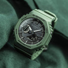 Ρολόι Casio G-Shock GA-B2100-3AER Solar Με Πράσινο Καουτσούκ Λουράκι