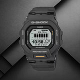 Ανδρικό ρολόι Casio G-Shock GBD-200-1A1ER με μαύρο καουτσούκ λουράκι και γκρι καντράν.