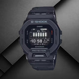 Ανδρικό ρολόι Casio G-Shock GBD-200-1ER με μαύρο καουτσούκ λουράκι και μαύρο καντράν.