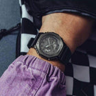 Ρολόι Χρονογράφος Casio G-Shock GM-2100BB-1AER Με Μαύρο Καουτσούκ Λουράκι
