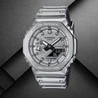 Ανδρικό Ρολόι Casio G-SHOCK GM-2100YM-8AER Με Ασημί Καουτσούκ Λουράκι