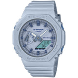 Ρολόι χρονογράφος Casio G-Shock GMA-S2100BA-2A1ER που συνδυάζει γαλάζιο λουράκι από καουτσούκ και γαλάζιο καντράν διαμέτρου 42.9mm.