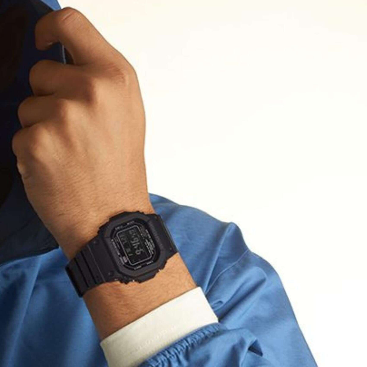 Ρολόι Casio G-Shock GW-M5610U-1BER Solar Με Μαύρο Καουτσούκ Λουράκι