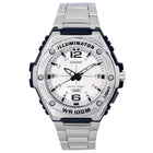 Casio Illuminator MWA-100HD-7AV Με Ασημί Μεταλλικό Μπρασελέ