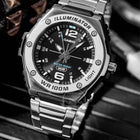 Casio Illuminator MWA-100HD-1AV Με Ασημί Μεταλλικό Μπρασελέ