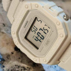 Casio Illuminator W-218HC-8AVEF Με Λευκό Καουτσούκ Λουράκι