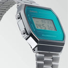 Τετράγωνο Ρολόι Casio Vintage Iconic A-168WEM-2EF Με Ασημί Μπρασελέ