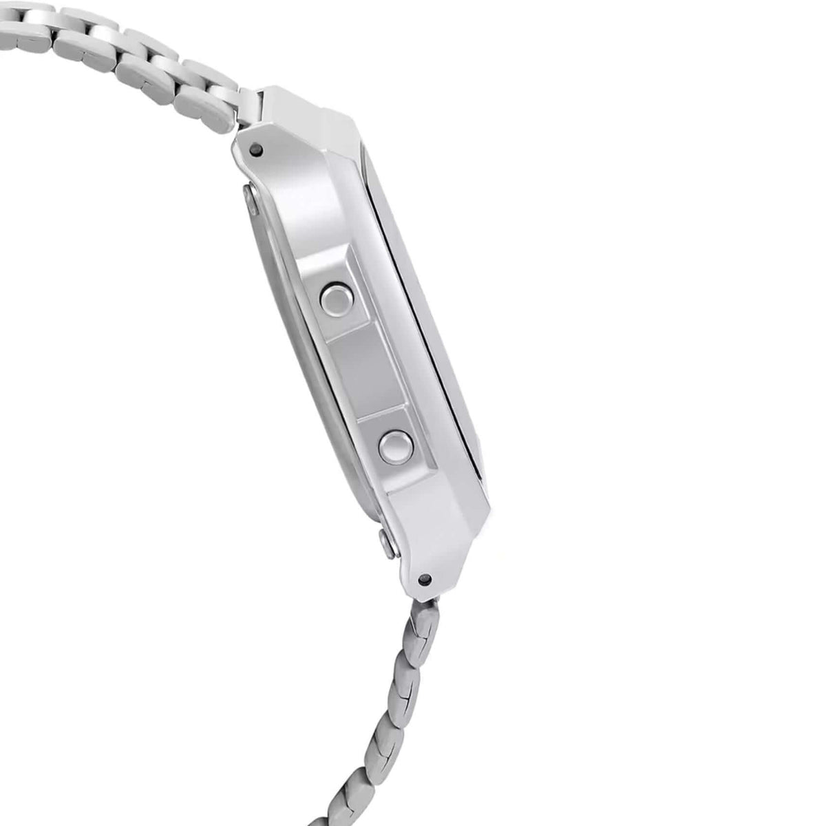 Ρολόι Casio Vintage A168WA-1 με ασημί μπρασελέ.