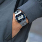 Casio Vintage Iconic A-164WA-1VES Με Ασημί Μπρασελέ