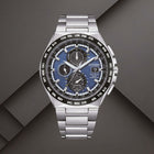 Ρολόι Citizen Eco-Drive Radio Controlled AT8238-84L με Ασημί Μπρασελέ