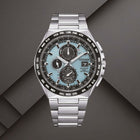 Ρολόι Citizen Eco-Drive Radio Controlled AT8238-84M με Ασημί Μπρασελέ