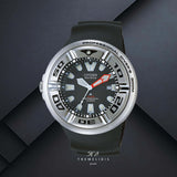 Καταδυτικό ρολόι Citizen Promaster Professional Diver 300 BJ8050-08E με μαύρο καντράν 48mm και μαύρο λουράκι από καουτσούκ.