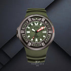 Καταδυτικό Ρολόι Citizen Promaster Professional Diver 300 BJ8057-17X Με Πράσινο Λουράκι & Πράσινο Καντράν