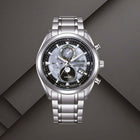 Ρολόι Citizen Eco-Drive Tsuki-yomi BY1010-81H με Ασημί Μπρασελέ