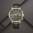 Ανδρικό Ρολόι Citizen Eco-Drive CA7067-11H με Μαύρο Δερμάτινο Λουράκι και Γκρι Καντράν