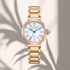 Γυναικείο Ρολόι Citizen L EM1063-89D με Ροζ Χρυσό Μπρασελέ & Λευκό Καντράν