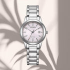 Γυναικείο Ρολόι Citizen Elegance FE1241-71Z με Ασημί Μπρασελέ & Ροζ Καντράν