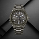 Αυτόματο Ρολόι Citizen Promaster Mechanical GMT NB6045-51H Με Γκρι Μπρασελέ
