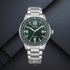 Αυτόματο Ρολόι Citizen NJ0190-51X Με Ασημί Μπρασελέ & Πράσινο Καντράν