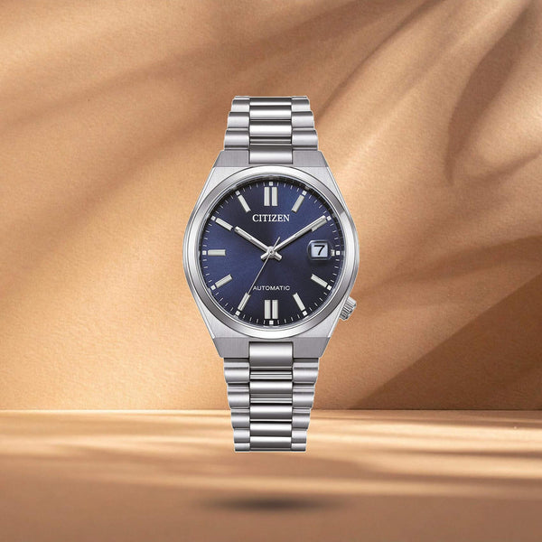 Αυτόματο Γυναικείο Ρολόι Citizen Tsuyosa NJ0200-50M Με Ασημί Μπρασελέ & Μπλε Καντράν