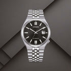 Αυτόματο Ρολόι Citizen Tsuyosa 60 NK0020-55E Με Ασημί Μπρασελέ & Μαύρο Καντράν