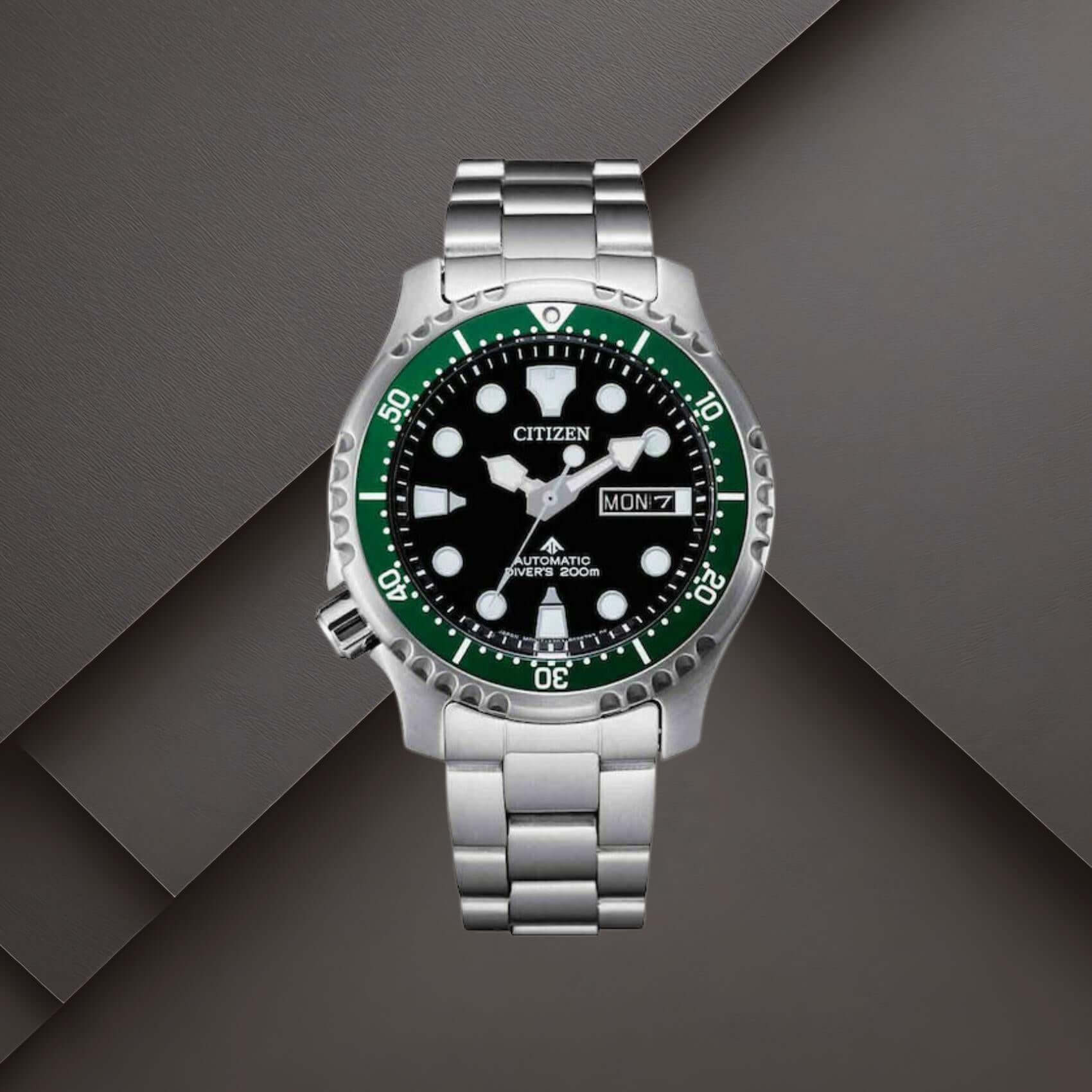 Citizen NY0084-89EE ανδρικό ρολόι Promaster Divers με ασημί ατσάλινο μπρασελέ, μαύρο καντράν 42mm και περιστρεφόμενη στεφάνη.