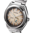 Ρολόι Citizen Super Titanium Zenshin 60 NK5020-58P με Ασημί Μπρασελέ & Χρυσό Καντράν