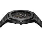 Ρολόι D1 Milano Black Dlc Ultra Thin D1-UTBJ31 Οκτάγωνο Με Μαύρο Μπρασελέ