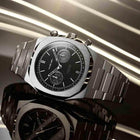 Ρολόι D1 Milano Black D1-CHBJ08 Χρονογράφος Με Ασημί Μπρασελέ