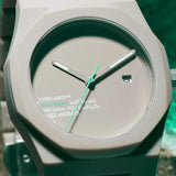 Ρολόι D1 Milano Hot Stone D1-PCBJ30 με taupe μπεζ ατσάλινο μπρασελέ και μπεζ καντράν 40.5mm με οκτάγωνο σχήμα.