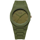 Ρολόι D1 Milano Military Green D1-PCBJ22 Με Χακί Μπρασελέ
