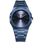 Ρολόι D1 Milano Ultra Thin Midnight D1-UTBJ21 Με Μπλε Μπρασελέ