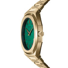 Ρολόι D1 Milano Ultra Thin Emerald D1-UTBL18 Με Χρυσό Μπρασελέ