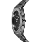Ρολόι D1 Milano Ultra Thin D1-UTBJ15 Gun Metal Με Ανθρακί Μπρασελέ